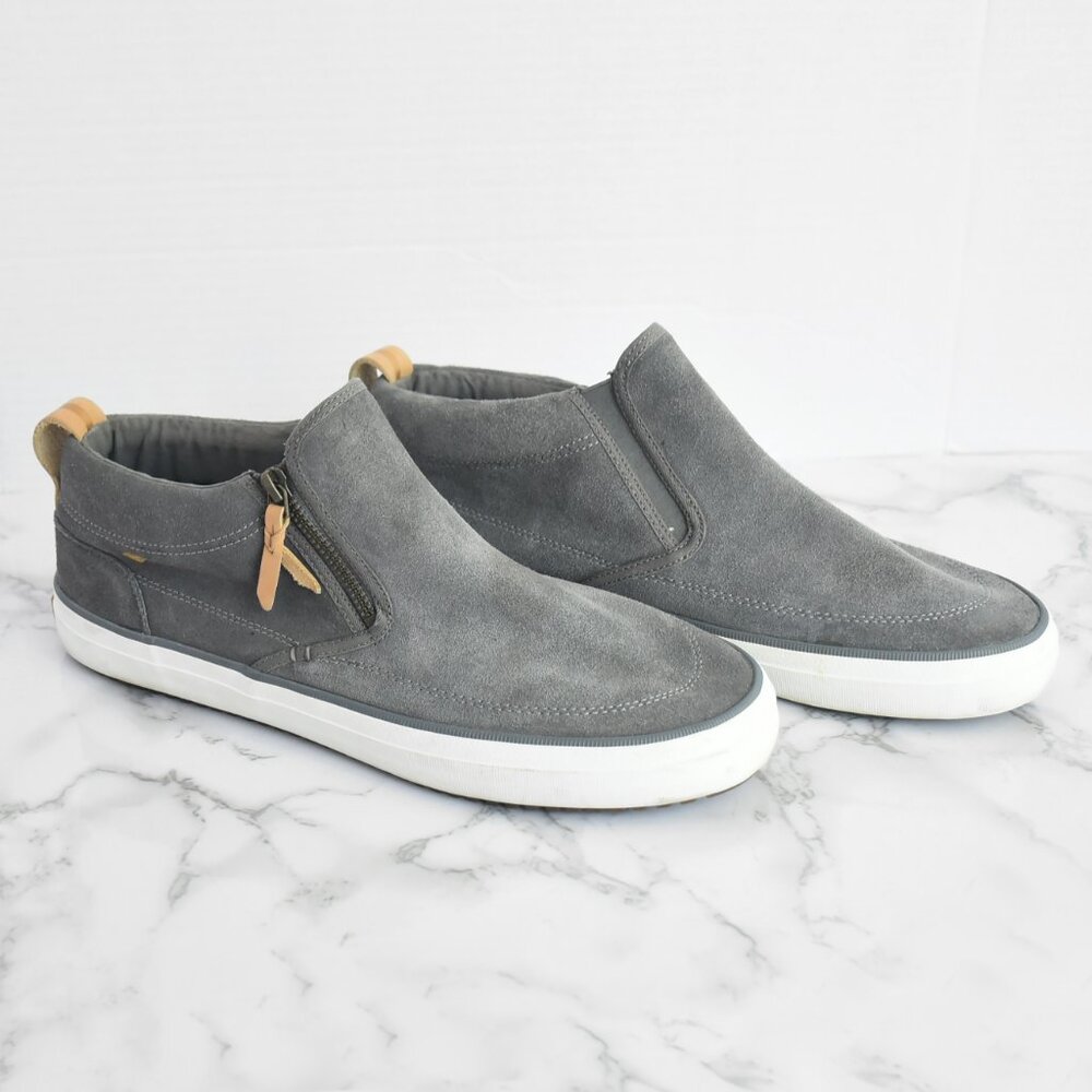 Sperry Top Sider Crest Lug Suede Chukka Sneaker Gray Size 12